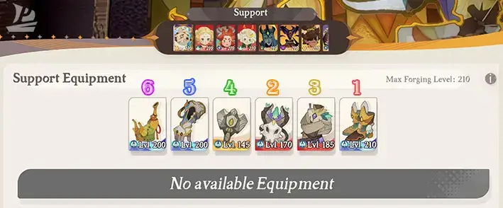 Support gear priority