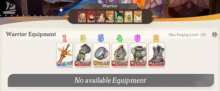 Warrior gear priority