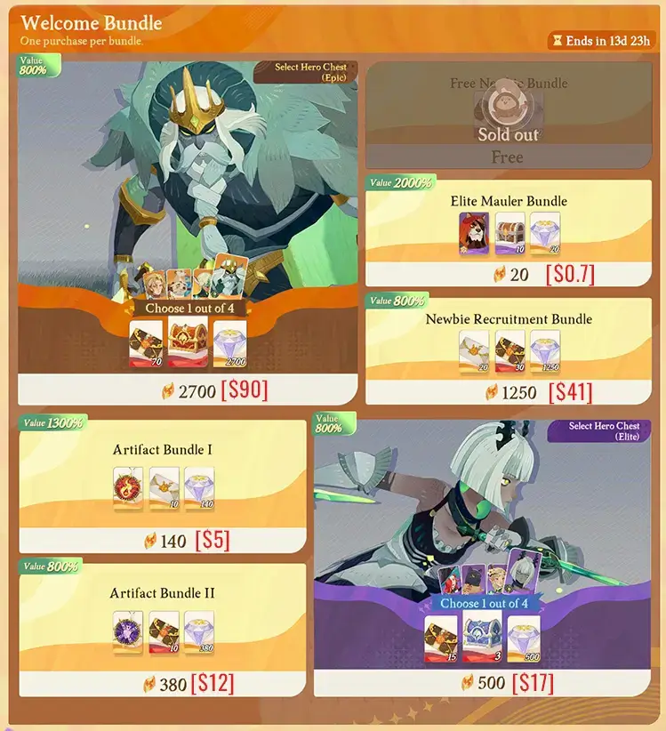 Welcome Packs