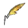 Broken Golden Quill Pen