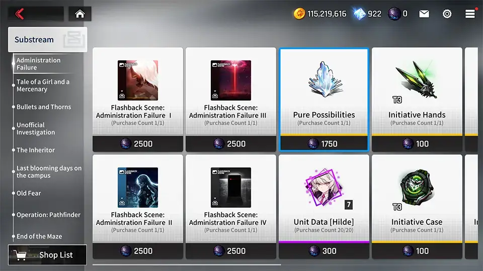 Substream Shops