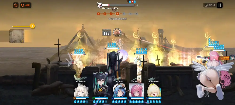 Harvester stun
