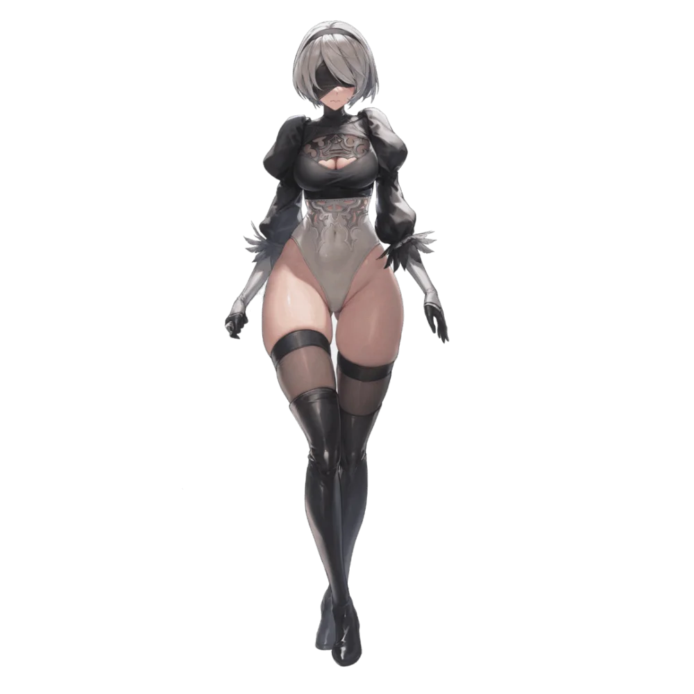 2B - NIKKE full character artwork