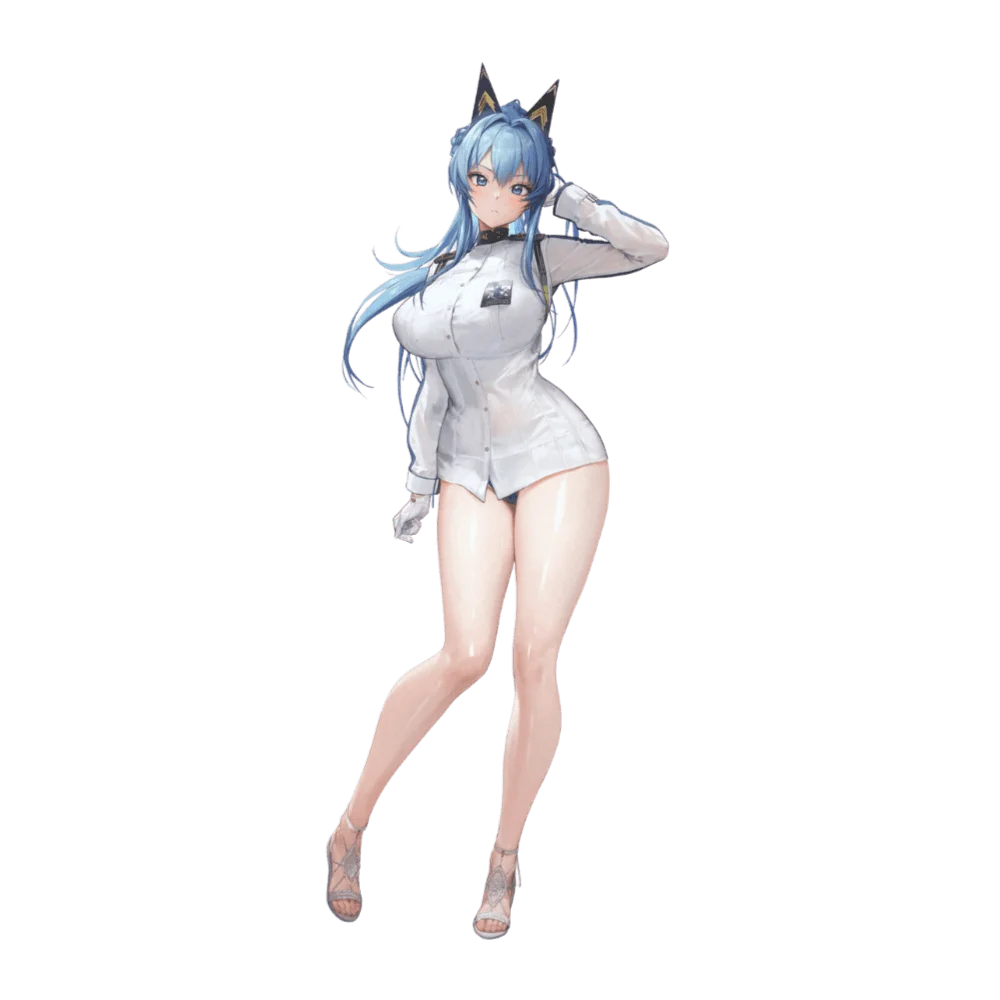 Helm: Aquamarine - NIKKE full character artwork