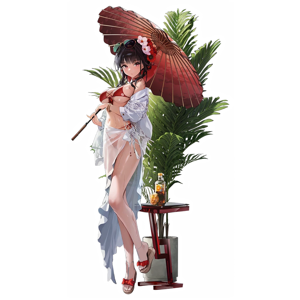Sakura: Bloom in Summer - NIKKE full character artwork