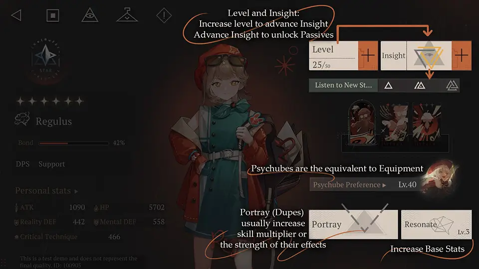 Character Progression