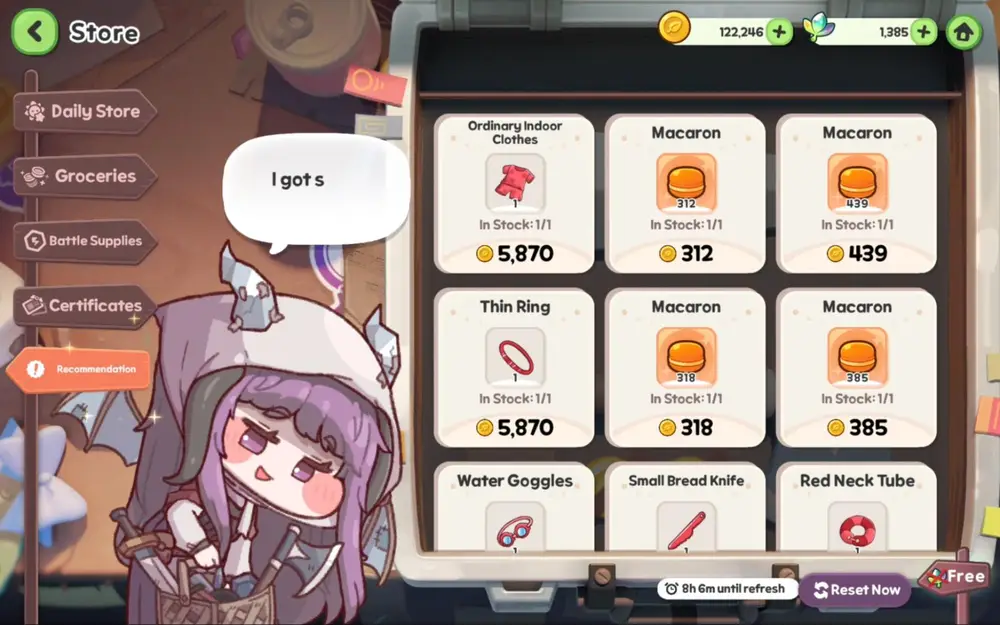 Recommendation Shop